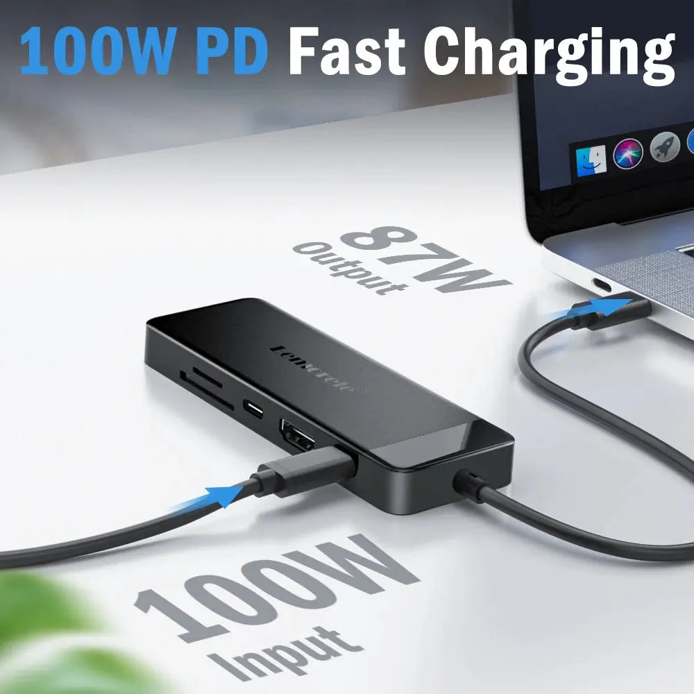 9 Ports USB C Hub Docking Station Adapter - MATRIX-LOOP