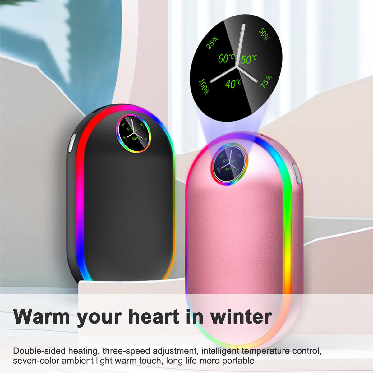 Electric Portable Pocket Heater & Power Bank - MATRIX-LOOP