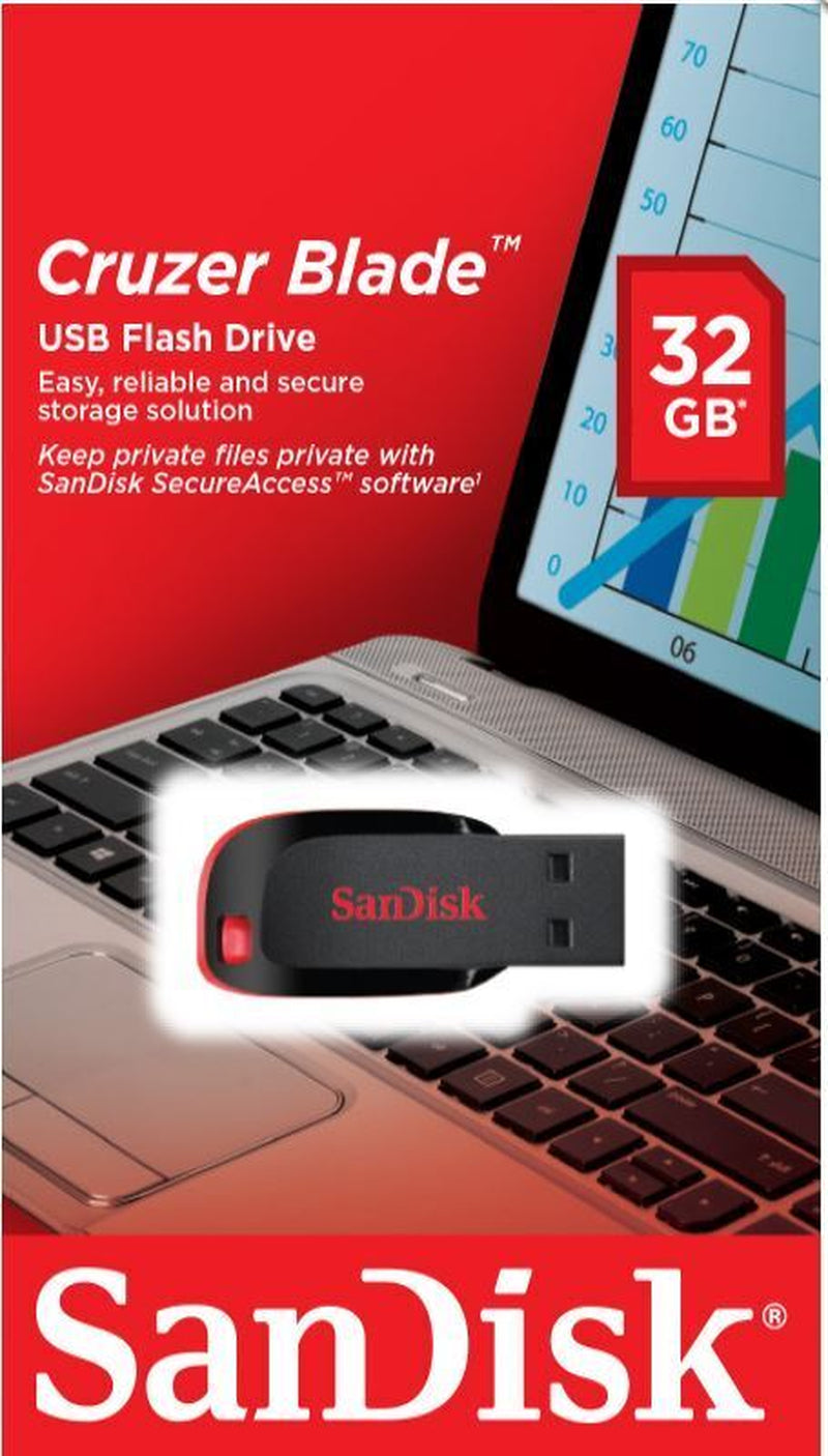 Sandisk Cruzer Blade USB 16GB 32GB 64GB 128GB 2.0 Flash Drive Memory Stick