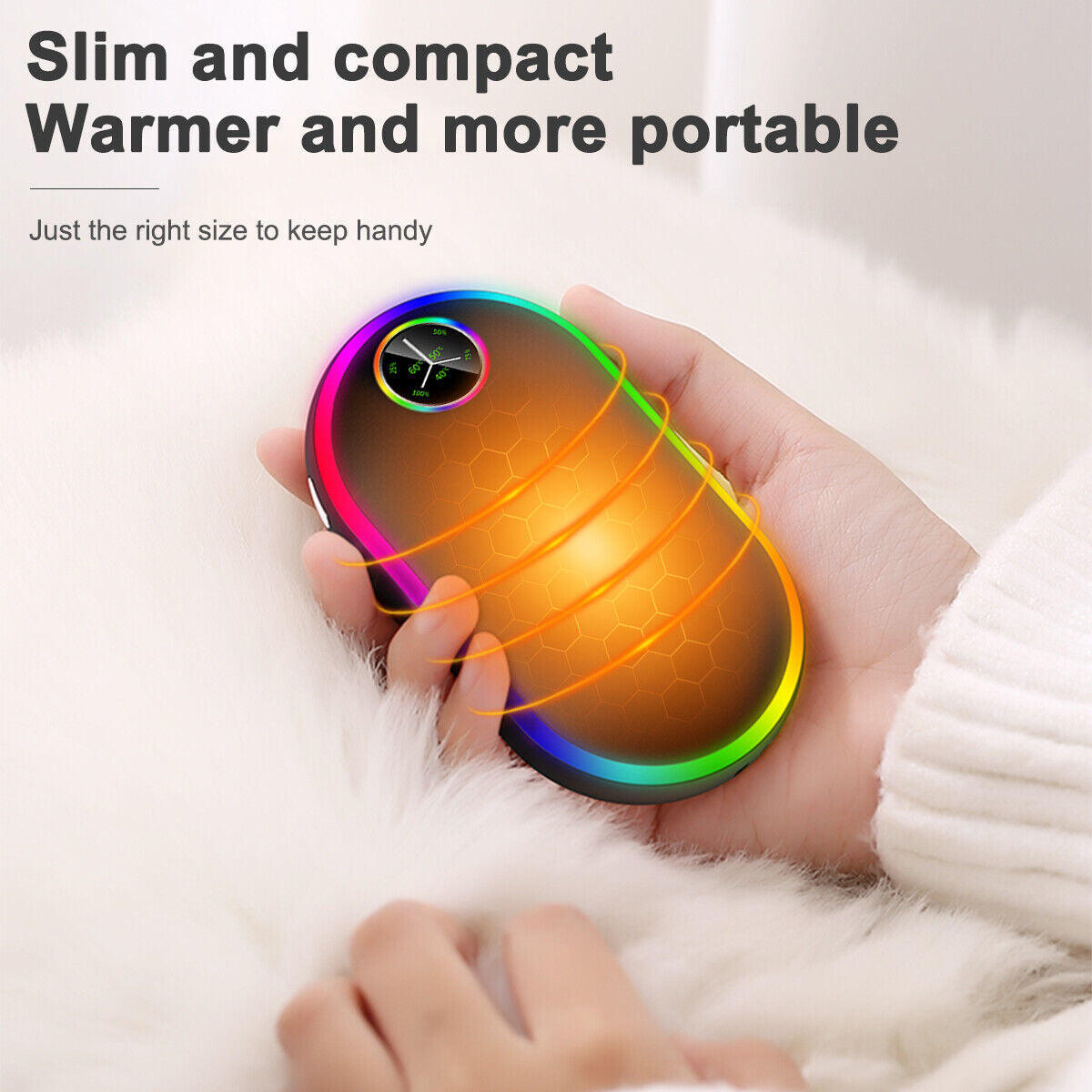 Electric Portable Pocket Heater & Power Bank - MATRIX-LOOP